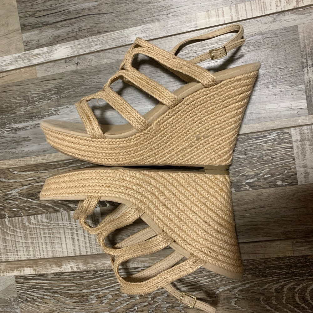 Metropolitan View Roped Wedges Sandals Size:8 - Picture 4 of 7